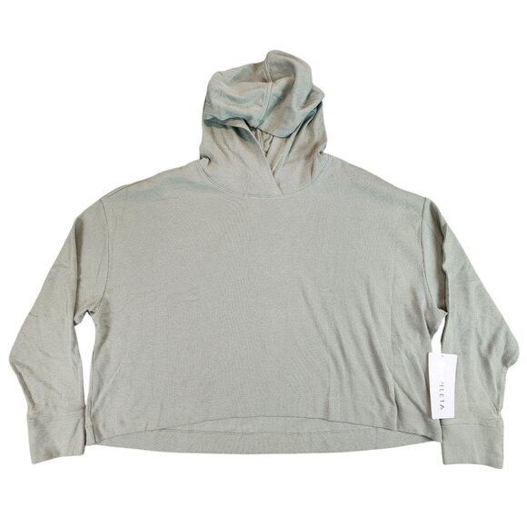 Athleta NEW Women's Presence Hoodie Light Green Stretch Breathable Sweatshirt XL - Picture 1 of 11